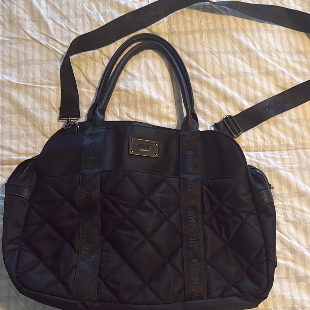 Black Steve Madden Quilted Style Women's Bag